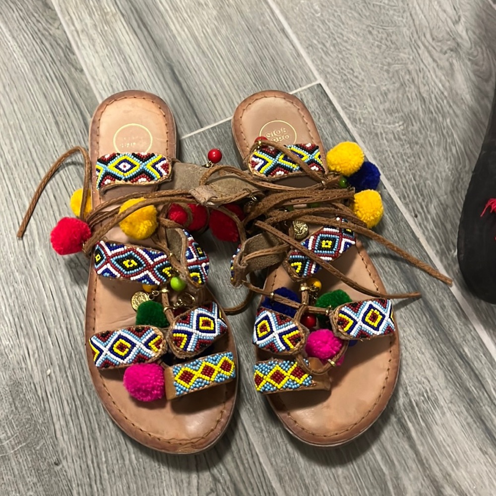 Greek charm Sandals hobo style